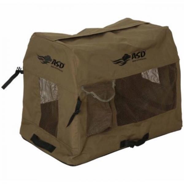 Transportabler Zwinger Stoffzwinger Quick Set Reise-Kennel Marsh Brown